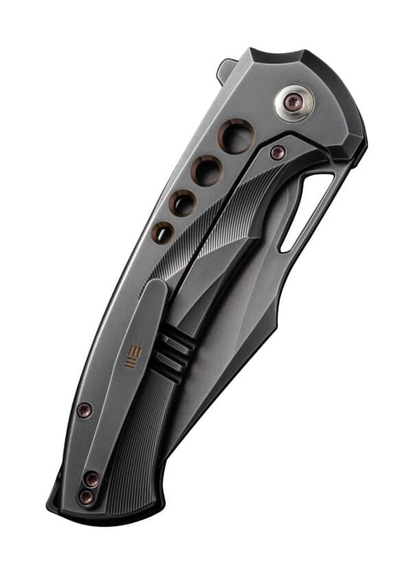 We Knife SWIFTFIN BEAD BLASTED TITANIUM GRAY GOLD, Taschenmesser