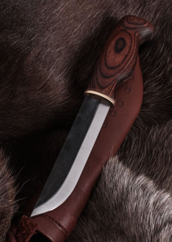 Jagdmesser Karhuleuku ruskea, Wood Jewel