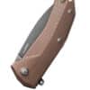 Taschenmesser KUR schwarz, brauner Griff, Lionsteel