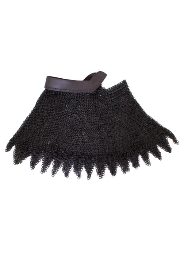 BMSB Brünierte Kettenbrünne mit Leder, unvernietet ID 8mm