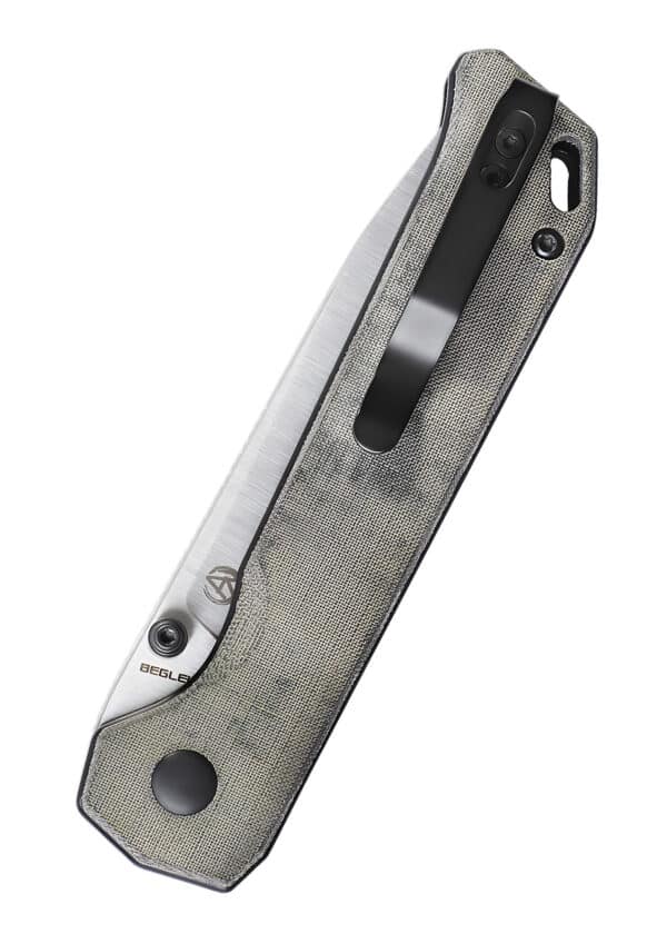 Kizer Knives Taschenmesser Begleiter 2, Micarta, satinierte Klinge