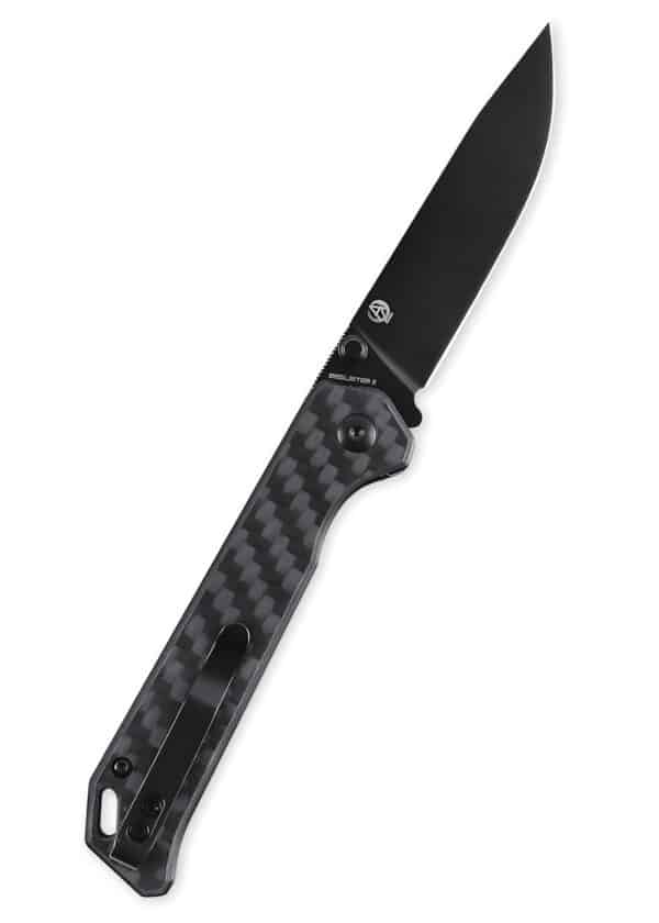 Kizer Knives Taschenmesser Begleiter 2, Carbon, schwarze Klinge