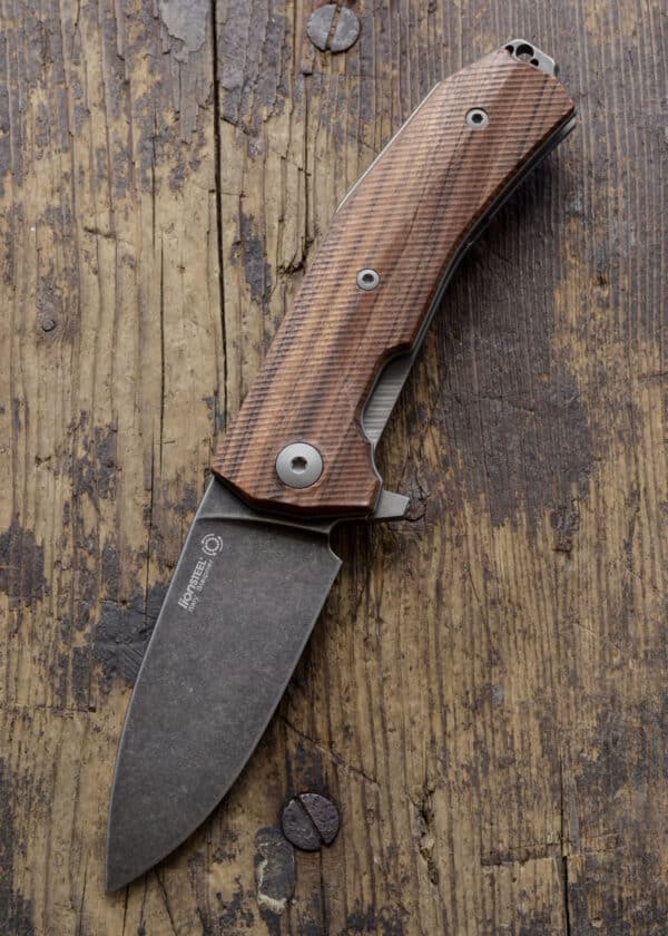 Taschenmesser KUR, Santos, schwarz, Lionsteel